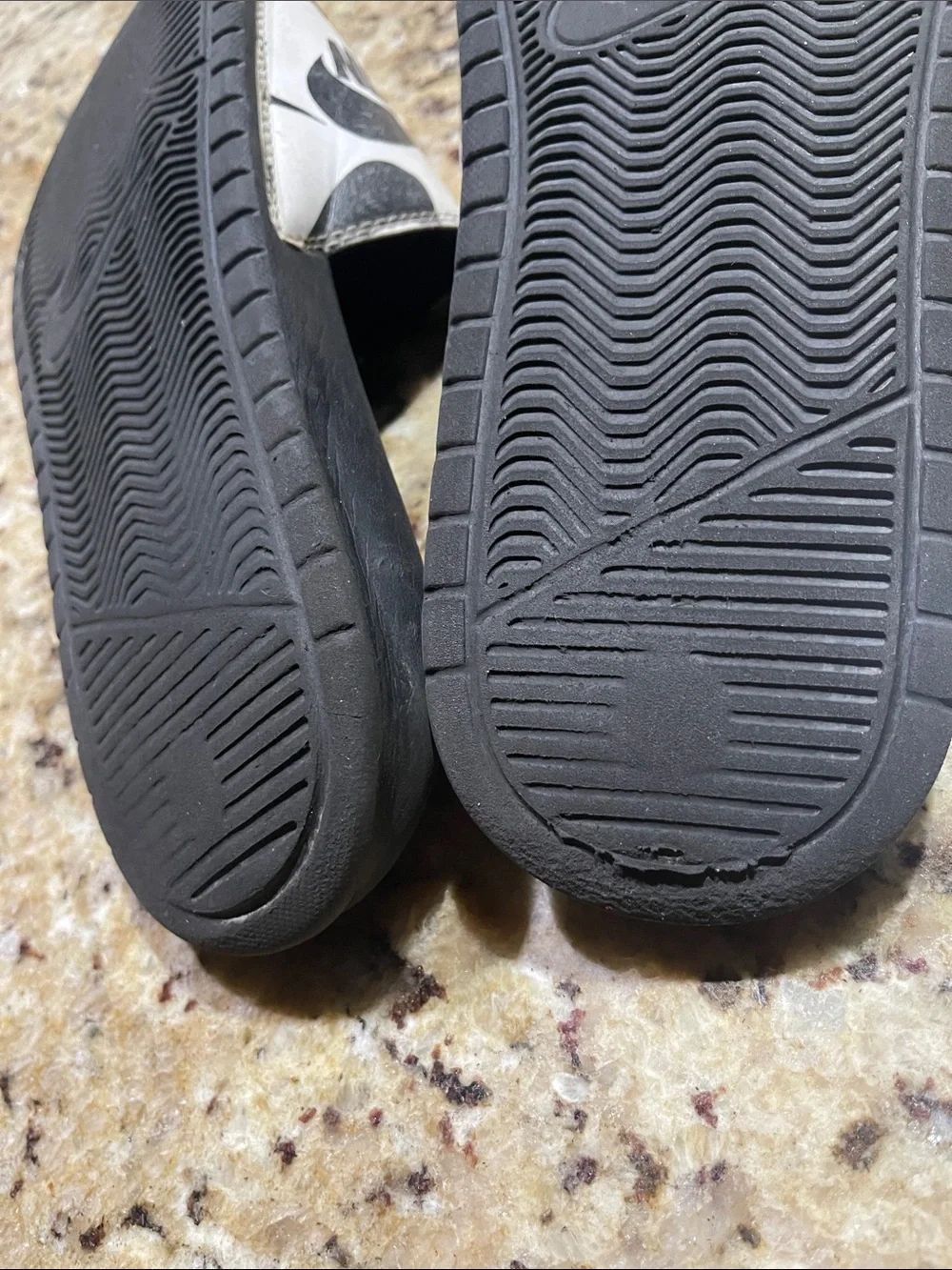 Nike Black & White Slide Sandals